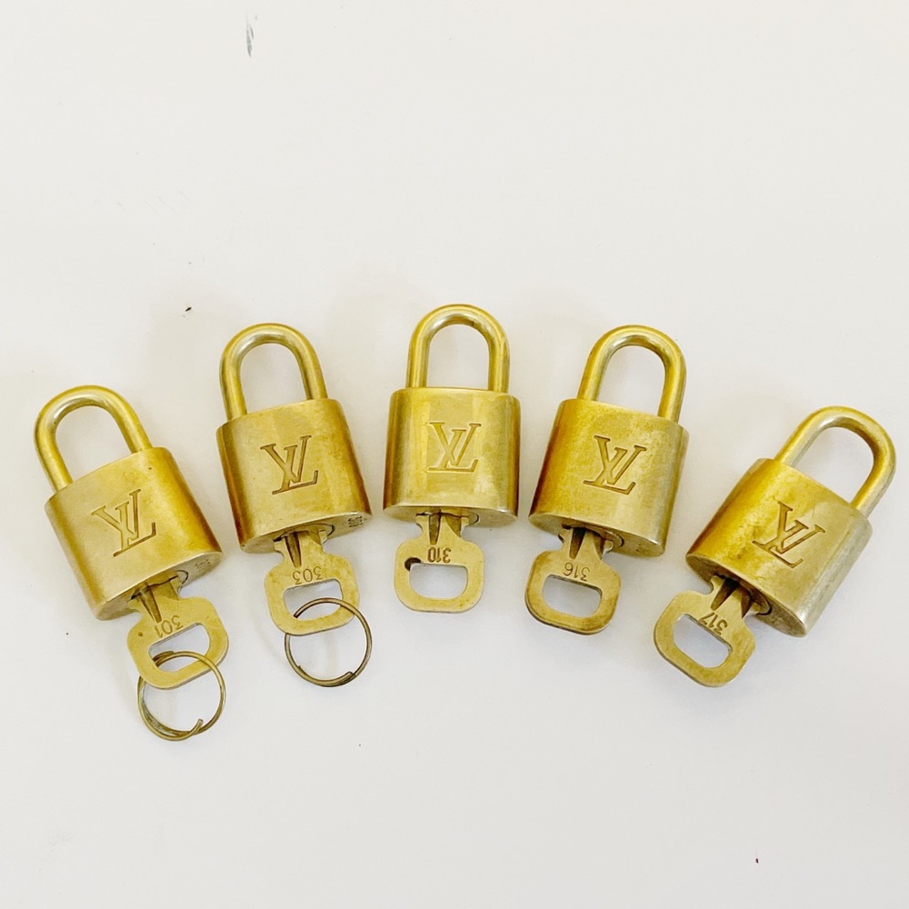 Louis Vuitton One Brass Lock and Key